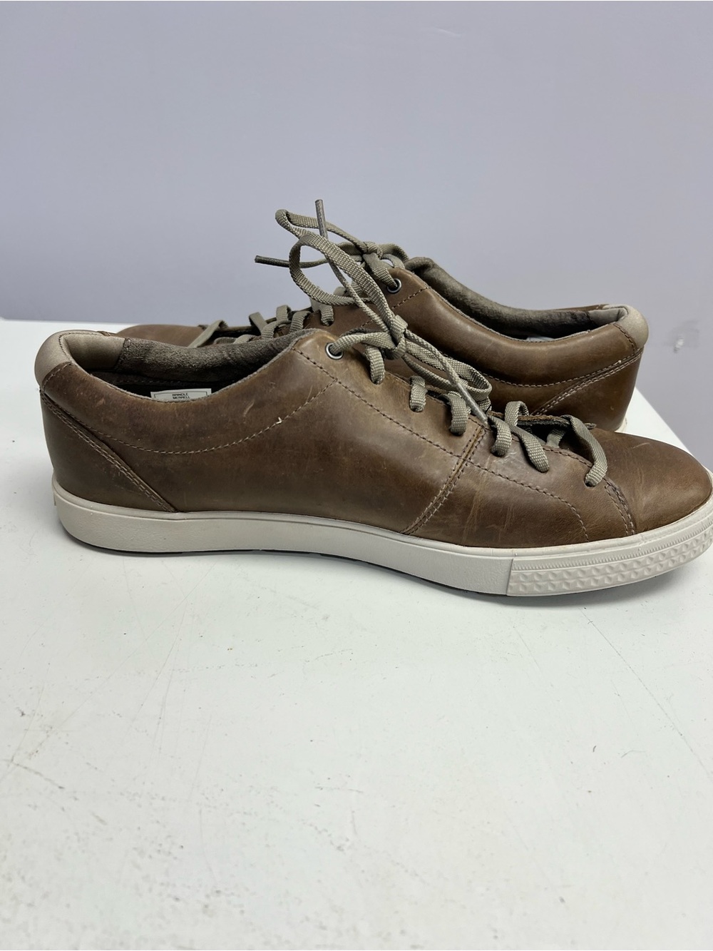 Merrell Brindle Brown Leather Low-Top Lace-Up Sneakers Men’s 11 - Picture 10 of 11
